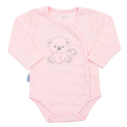 Dojčenská súpravička do pôrodnice New Baby Sweet Bear ružová
