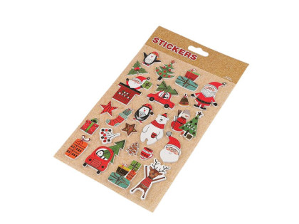 Vianočné samolepky 3D