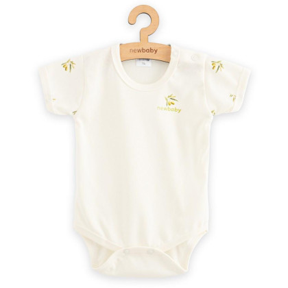 Dojčenské body s krátkym rukávom z organickej bavlny Olivy New Baby