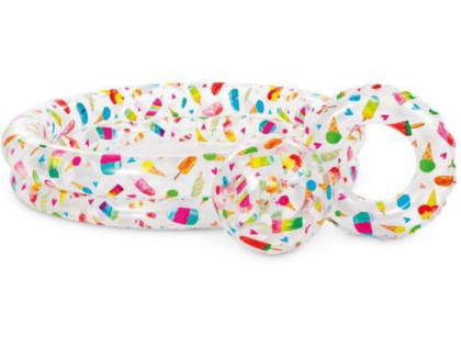 Bazénový set ovocia a plameniak