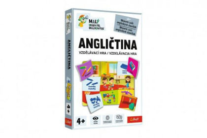 Malý objaviteľ Angličtina vzdelávacia spoločenská hra 19x29x4 cm