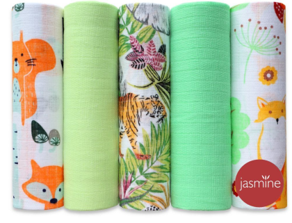 Látkové plienky pre deti sada box Boy 3 70x80 cm 5 ks