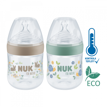 For Nature fľaša s kontrolou teploty 150 ml Nuk