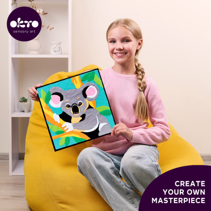Maľovanie hmotou podľa čísel Koala 29 x 29 cm Okto