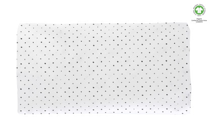 Prestieradlo napínacie s gumičkou BIO Black Dots 60x120 cm Motherhood