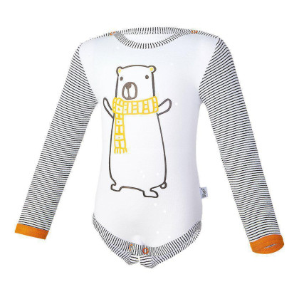 Body šmyk DR pruh Outlast® Biela medveď/pruh bieločierny