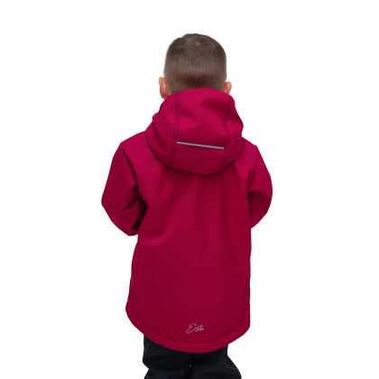 Detská zimná softshellová bunda s baránkom Lamb Red Esito