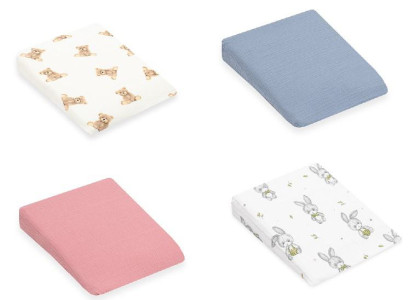 Mušelínový poťah na dojčenský vankúš - klin Standard 30 x 37 cm New Baby