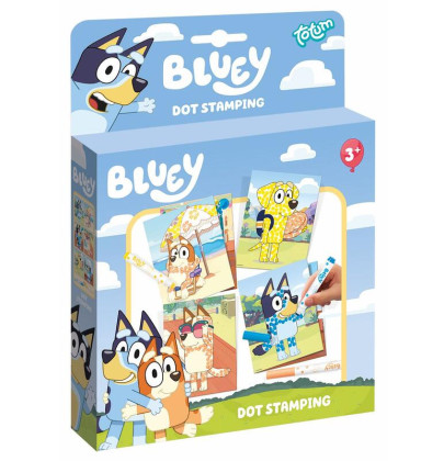 Bluey pečiatkovanie bodky Tatum