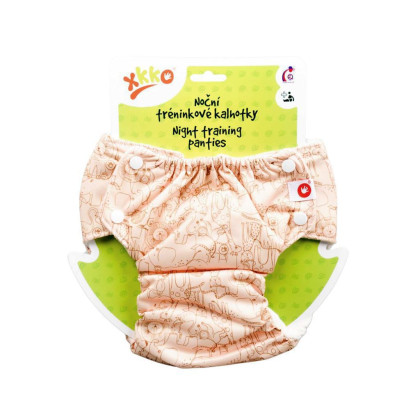 Nočné tréningové nohavičky XKKO - Safari Honey Mustard