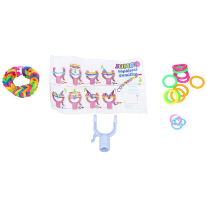 Kúzelné zapletacie gumičky Set + príslušenstvo Jumbo