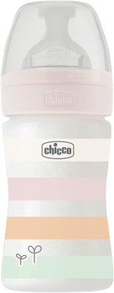 Fľaša dojčenská Well-being silikón 150 ml Chicco