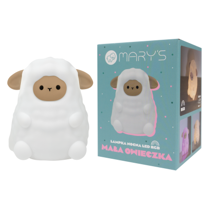 LED silikónová nočná lampička Rgb - ovečka Mary's