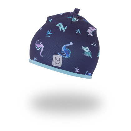 Čiapka podšitá Outlast® dino/mentolová Little Angel