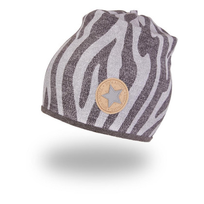 Čiapka podšitá Outlast® Šedočierny vzor/tm. šedý melír