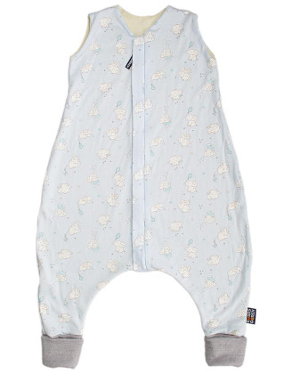 Merino spací vak slon modrý s nožičkami