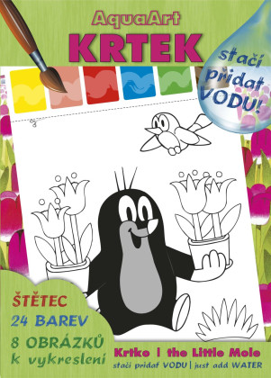 AquaArt A4 Stačí pridať vodu+ štetec Krtko