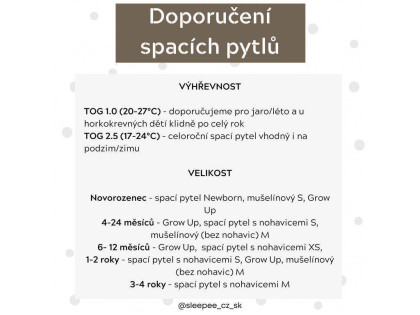 Spací vak Newborn Vintage Sleepee