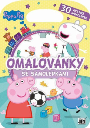 Omaľovánky so samolepkami - Prasiatko Peppa