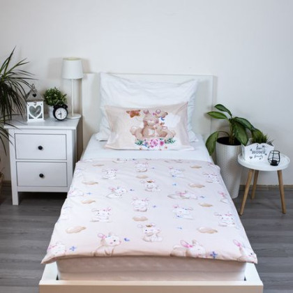 Obliečky do postieľky Bunny Star baby 100 x 135, 40 x 60 cm Jerry Fabrics