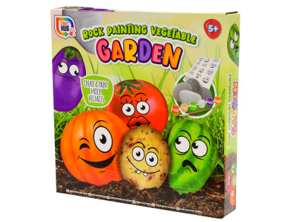 Kreatívna sada maľovanie kamienkov 4 ks Rock Vegetable Garden