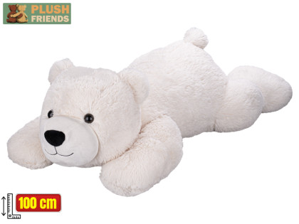 Medveď ľadový plyšový ležiaci, 100 cm Plush Friends