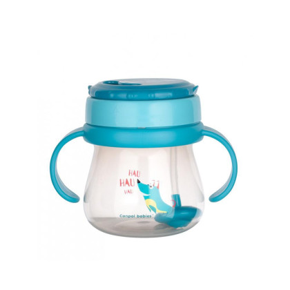 Hrnček športový so slamkou a závažím 250 ml Canpol babies