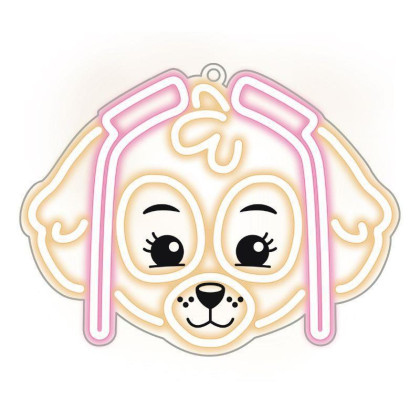 Dekoratívne LED neón Tlapková patrola - Skye