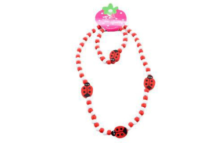 Náhrdelník + náramok lienky