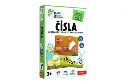 Malý objaviteľ Čísla vzdelávacia spoločenská hra 19x29x4 cm