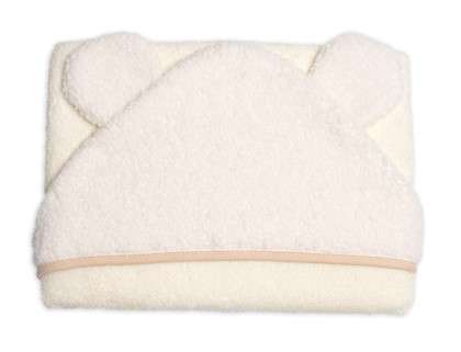 Dojčenská osuška s kapucňou a uškami Boucle 80x80 cm froté Baby Nellys