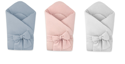 Elegantná mušelínová zavinovačka s viazaním Nature 75x75 cm