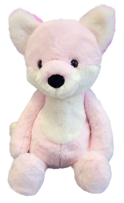 Líška ružová plyšová 41 cm