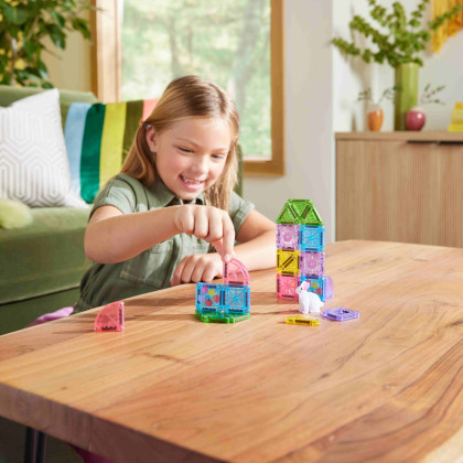 Magnetická stavebnica microMAGS Spring Garden Travel Set 24 dielov