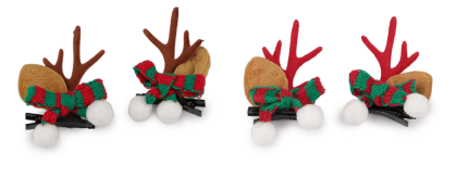 Párty sponky do vlasov vianočné parôžky