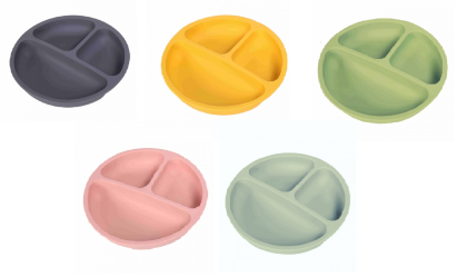 Silikónový tanier trojkomorový BocioLand