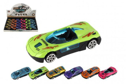 Auto závodný mini kov/plast 7 cm na voľný chod