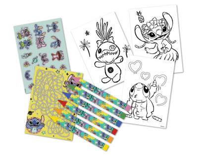 Lilo a Stitch pracovné listy s farbami