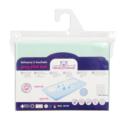 Nepremokavé prestieradlo jersey 70 x 140 cm Babymatex