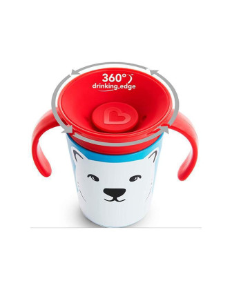 Munchkin - Juniorský hrnček WildLove 360 ° s uškami 177 ml