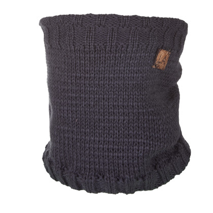 Nákrčník pletený hladký LA detský Outlast ® Antracit