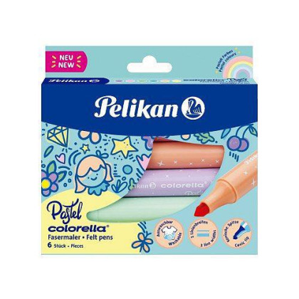 Pelikan - Pastelové Fixy Colorella 6ks