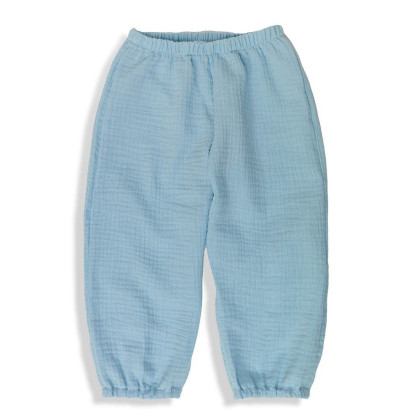 Detské mušelínové nohavice Luca Blue Esito
