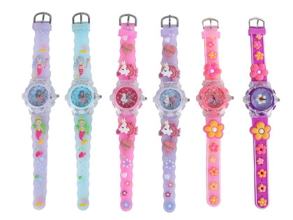 Glamour hodinky náramkové analógové dievčenské na batérie so svetlom