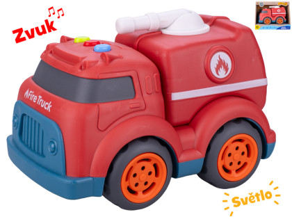 Auto hasiči 17 cm voľný chod na batérie so svetlom a zvukom 18 m+