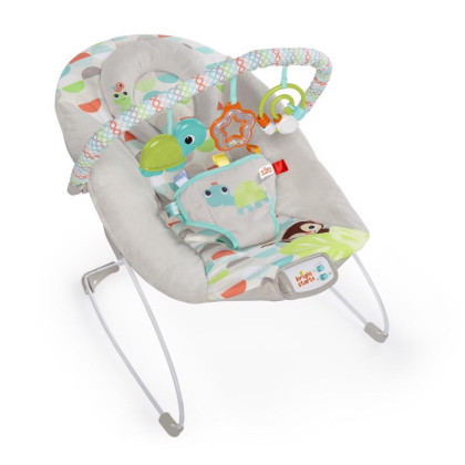 Lehátko vibrujúce s melódiou Happy Safari 0 m+, do 9 kg, 2019 Bright Starts