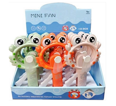 Ručný vetráčik krab 19 cm