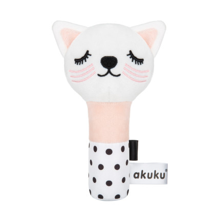Plyšové pískatko mačička Akuku