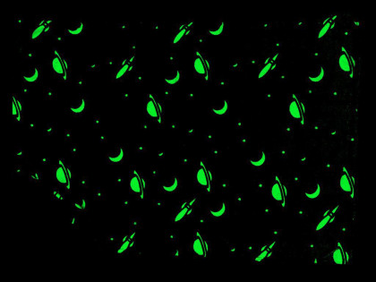 Space Xplorers deka 100x150 cm vesmírny dizajn v tme svietiacej 0 m+