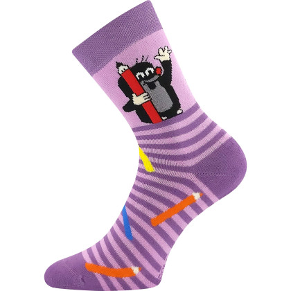 Ponožky detské froté Krtko obrázkové dievčenské (3 páry)